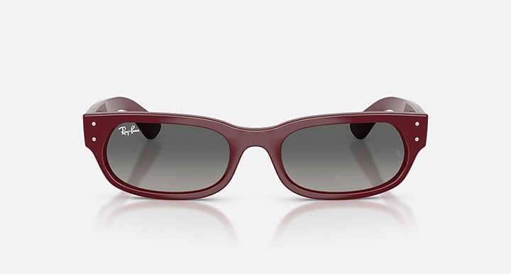 Ray-Ban RB2236 Bordeaux with Light Grey Gradient Dark Grey Gradient lenses - Front