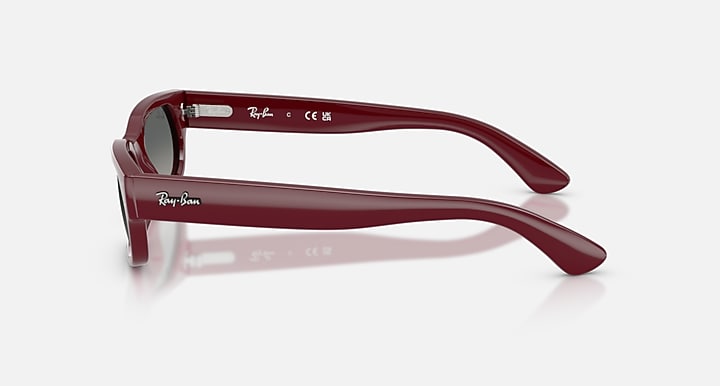 Ray-Ban RB2236 Bordeaux with Light Grey Gradient Dark Grey Gradient lenses - Lateral