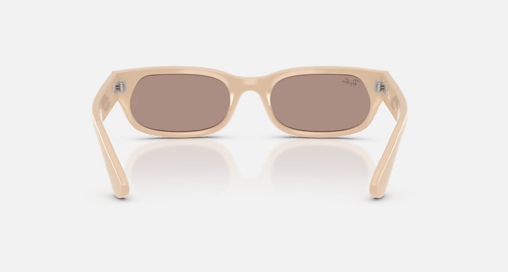 Ray-Ban RB2236 Nude with Brown Solid Color lenses - Back