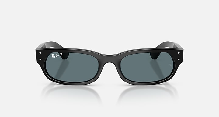 Ray-Ban RB2236 Black with Polarized Black Solid Color lenses - Front