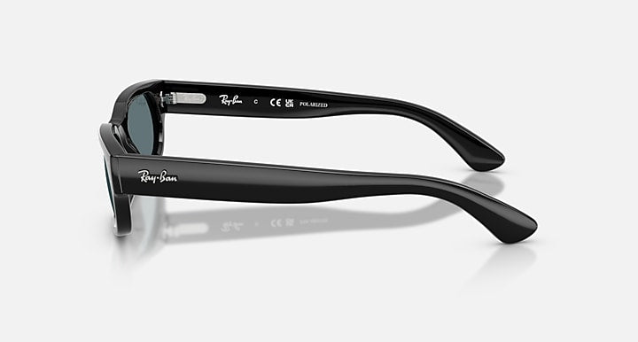 Ray-Ban RB2236 Black with Polarized Black Solid Color lenses - Lateral