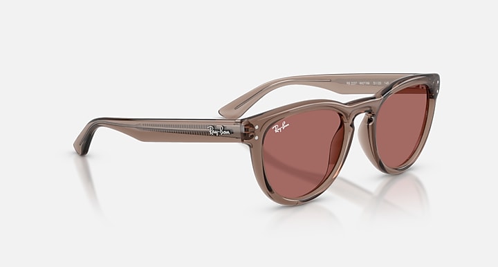 Ray-Ban RB2237 Transparent Light Brown with Dark Violet Solid Color lenses - Alternative
