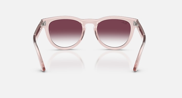 Ray-Ban RB2237 Transparent Pink with Clear Gradient Dark Violet Gradient lenses - Back