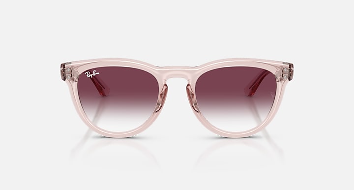 Ray-Ban RB2237 Transparent Pink with Clear Gradient Dark Violet Gradient lenses - Front