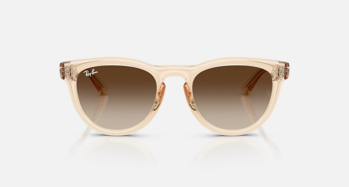 Ray-Ban RB2237 Transparent Nude with Light Brown Gradient Dark Brow Gradient lenses - Front