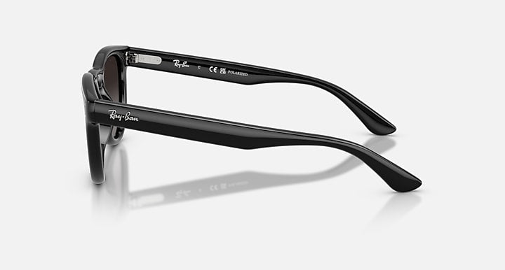 Ray-Ban RB2237 Black with Polarized Light Grey Gradient Grey Gradient lenses - Lateral