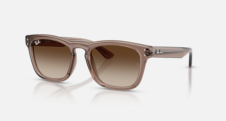 Ray-Ban RB2238 Transparent Light Brown with Light Brown Gradient Dark Brow Gradient lenses - Quarter