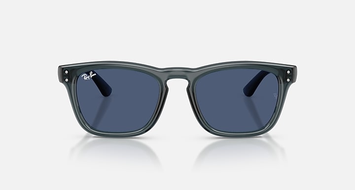 Ray-Ban RB2238 Transparent Blue with Blue Solid Color lenses - Front