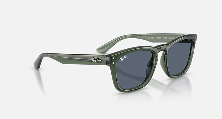Ray-Ban RB2238 Transparent Green with Dark Grey Solid Color lenses - Alternative
