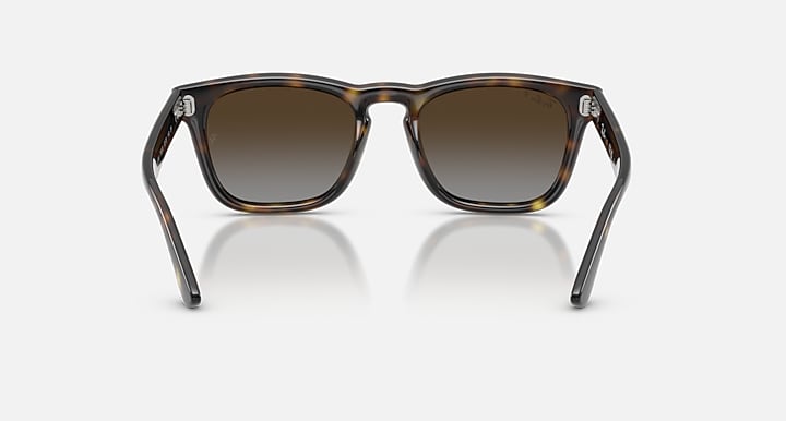 Ray-Ban RB2238 Havana with Polarized Light Grey Gradient Brow Gradient lenses - Back