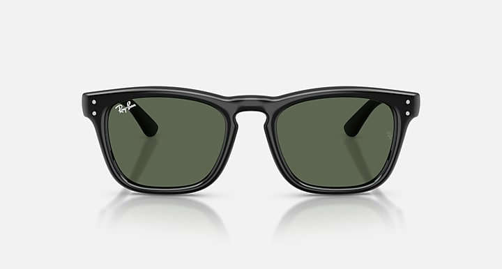 Ray-Ban RB2238 Black with Dark Green Solid Color lenses - Front