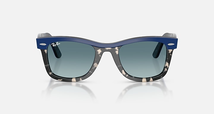 Ray-Ban WAYFARER STREET NEAT Blue On Havana with Blue Gradient Grey Gradient lenses - Front