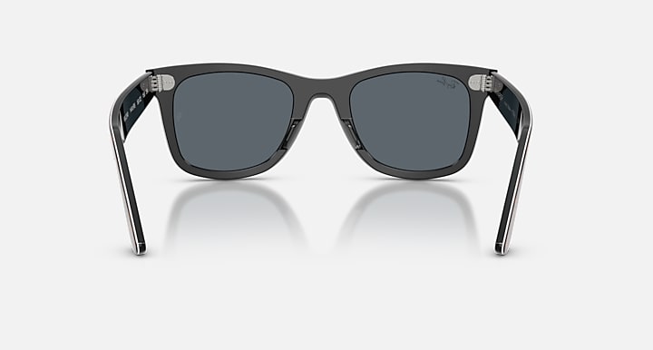 Ray-Ban WAYFARER STREET NEAT Havana On Black with Blue Solid Color lenses - Back