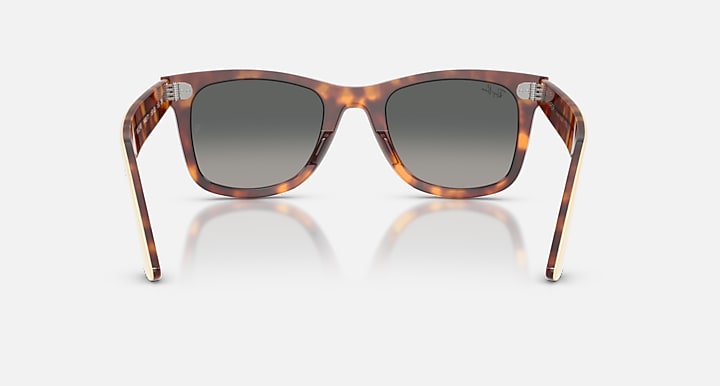 Ray-Ban WAYFARER STREET NEAT Beige On Havana; Beige Havana with Gradient Grey Gradient lenses - Back