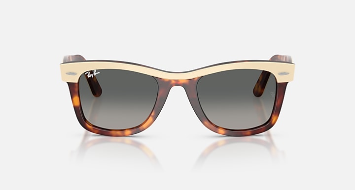 Ray-Ban WAYFARER STREET NEAT Beige On Havana; Beige Havana with Gradient Grey Gradient lenses - Front