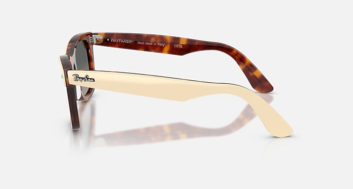 Ray-Ban WAYFARER STREET NEAT Beige On Havana; Beige Havana with Gradient Grey Gradient lenses - Lateral