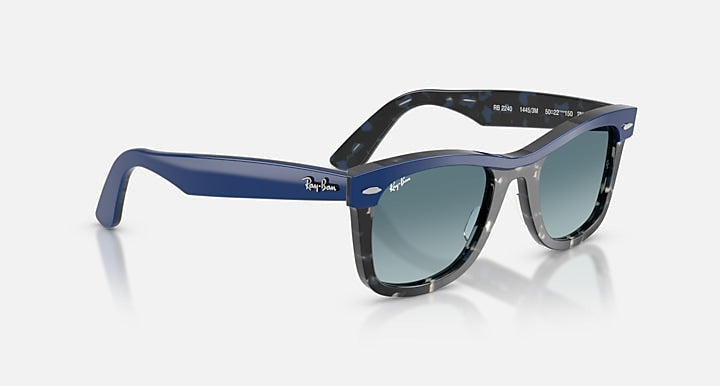 Ray-Ban WAYFARER STREET NEAT Blue On Havana with Blue Gradient Grey Gradient lenses - Alternative