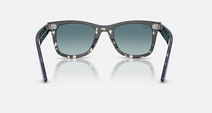 Ray-Ban WAYFARER STREET NEAT Blue On Havana with Blue Gradient Grey Gradient lenses - Back