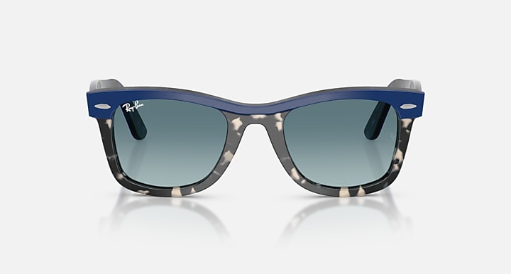 Ray-Ban WAYFARER STREET NEAT Blue On Havana with Blue Gradient Grey Gradient lenses - Front