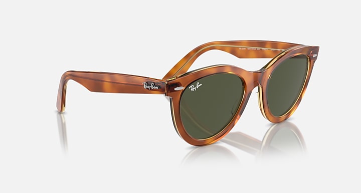 Ray-Ban WAYFARER WAY WOMEN'S DAY LIMITED Havana On Transparent Brown with G-15 Green Solid Color lenses - Alternative