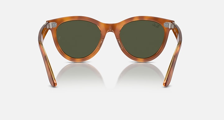 Ray-Ban WAYFARER WAY WOMEN'S DAY LIMITED Havana On Transparent Brown with G-15 Green Solid Color lenses - Back