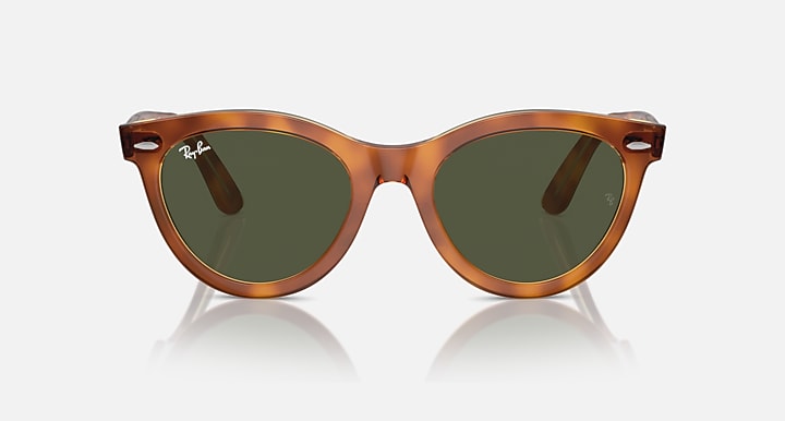 Ray-Ban WAYFARER WAY WOMEN'S DAY LIMITED Havana On Transparent Brown with G-15 Green Solid Color lenses - Front