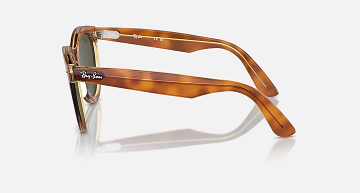Ray-Ban WAYFARER WAY WOMEN'S DAY LIMITED Havana On Transparent Brown with G-15 Green Solid Color lenses - Lateral