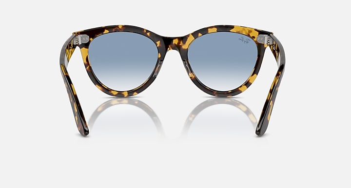 Ray-Ban WAYFARER WAY Yellow Havana with Clear & Blue Gradient lenses - Back