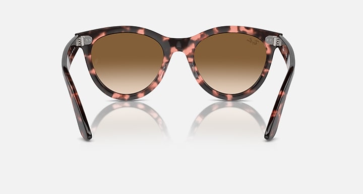 Ray-Ban WAYFARER WAY Pink Havana with Clear & Brown Gradient lenses - Back