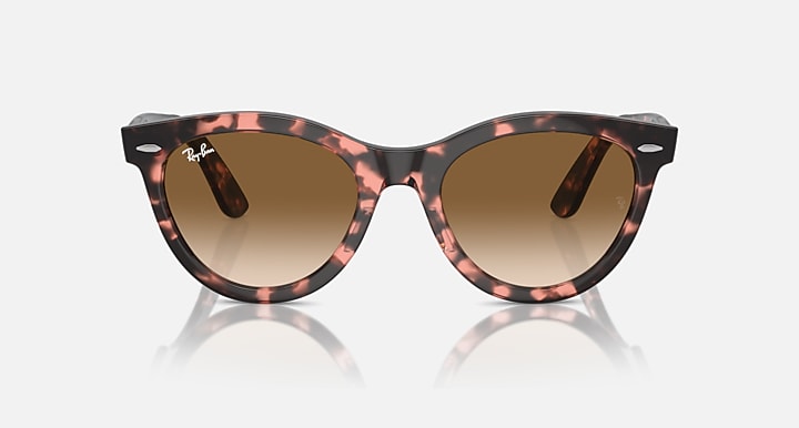 Ray-Ban WAYFARER WAY Pink Havana with Clear & Brown Gradient lenses - Front