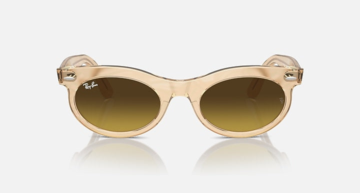 Ray-Ban WAYFARER OVAL CHANGE Photo Waves Brown with Brown Gradient lenses - Front