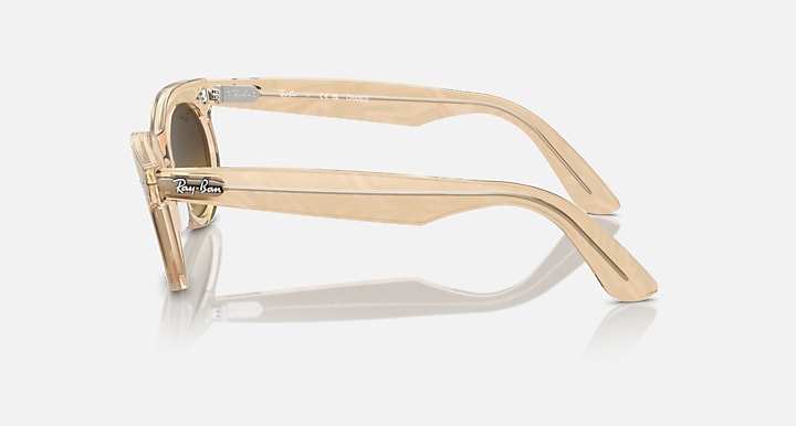 Ray-Ban WAYFARER OVAL CHANGE Photo Waves Brown with Brown Gradient lenses - Lateral