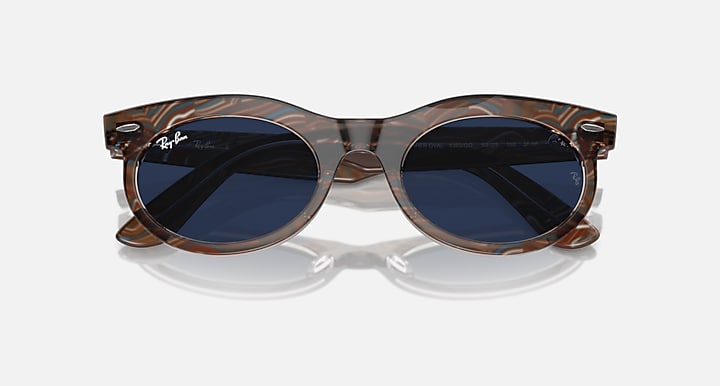 Ray-Ban WAYFARER OVAL CHANGE TRANSITIONS® Photo Waves Grey with Clear/Blue Transitions® lenses - Alternative