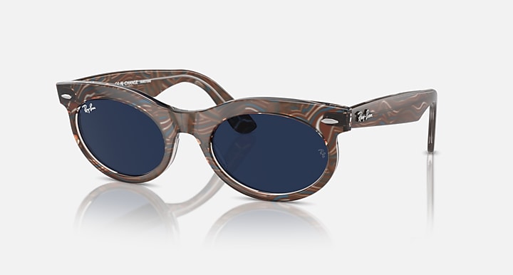 Ray-Ban WAYFARER OVAL CHANGE TRANSITIONS® Photo Waves Grey with Clear/Blue Transitions® lenses - Alternative
