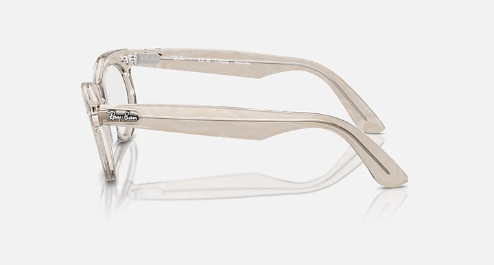 Ray-Ban WAYFARER OVAL CHANGE TRANSITIONS® Photo Waves Grey with Clear/Blue Transitions® lenses - Lateral