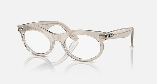 Ray-Ban WAYFARER OVAL CHANGE TRANSITIONS® Photo Waves Grey with Clear/Blue Transitions® lenses - Quarter