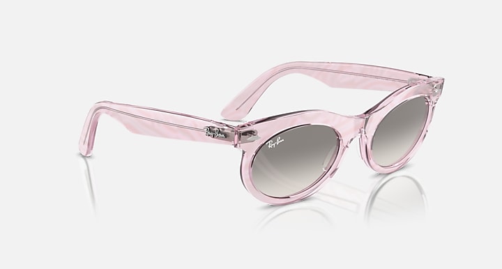 Ray-Ban WAYFARER OVAL CHANGE Photo Waves Purple with Clear Grey Gradient lenses - Alternative