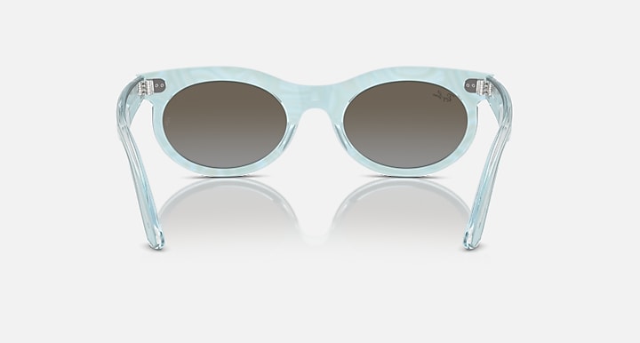 Ray-Ban WAYFARER OVAL CHANGE Photo Waves Azure with Blue Brown Gradient lenses - Back