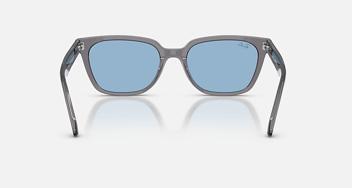 Ray-Ban RB2243D Transparent Grey with Light Blue Solid Color lenses - Back