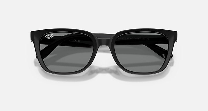 Ray-Ban RB2243D Black with Dark Grey Solid Color lenses - Closed Front