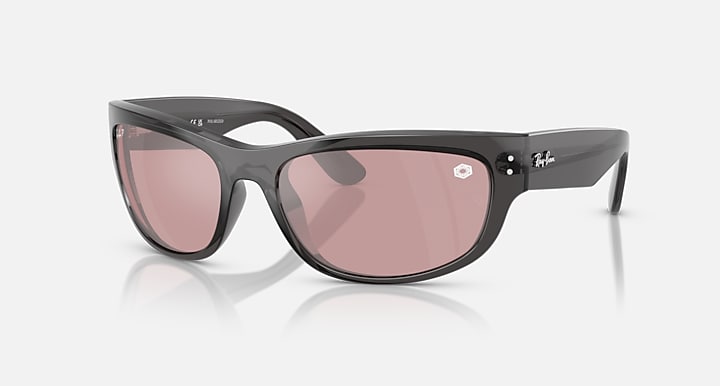 Ray-Ban RAY-BAN STAR WARS™ – KYLO REN MEGA BALORAMA Transparent Black with Red Polarized Solid Color - Mirror lenses - Quarter