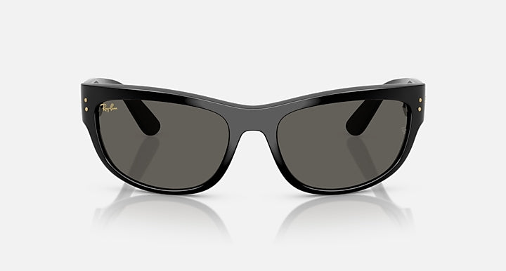 Ray-Ban MEGA BALORAMA BLACKED OUT COLLECTION Black with Ultra Black Solid Color lenses - Front
