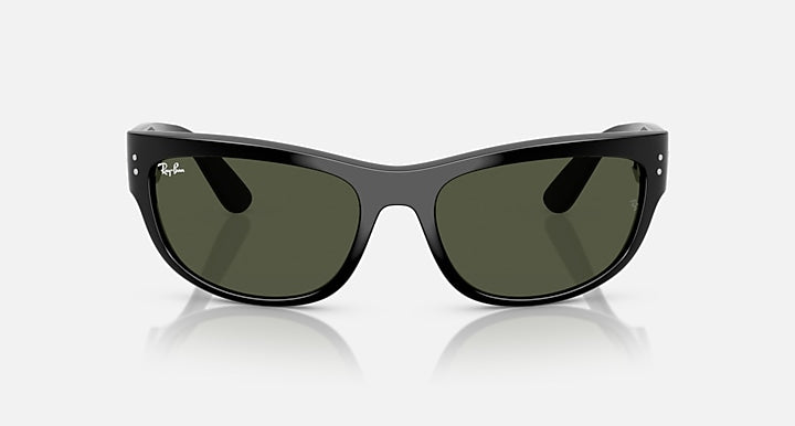 Ray-Ban MEGA BALORAMA Black with G-15 Green Solid Color lenses - Front