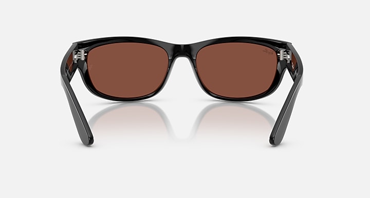 Ray-Ban MEGA BALORAMA LIMITED Black with Red Solid Color lenses - Back