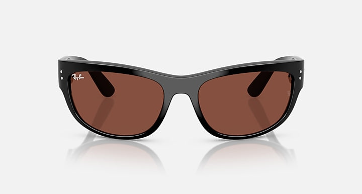 Ray-Ban MEGA BALORAMA LIMITED Black with Red Solid Color lenses - Front