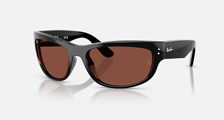 Ray-Ban MEGA BALORAMA LIMITED Black with Red Solid Color lenses - Quarter