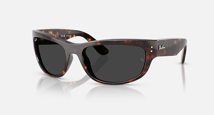 Ray-Ban MEGA BALORAMA Havana with Polarized Black Solid Color lenses - Quarter