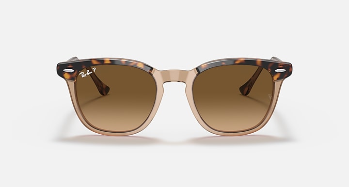 Ray-Ban HAWKEYE Havana On Transparent Brown with Brown Polarized Gradient lenses - Front