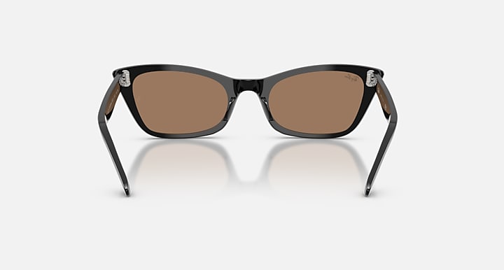 Ray-Ban LADY BURBANK POLARIZED+ LENSES Black with Brown Solid Color lenses - Back