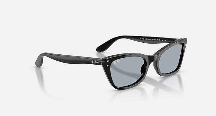 Ray-Ban LADY BURBANK Black with Blue Solid Color lenses - Alternative